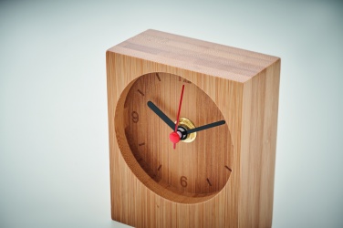 Logotrade promotional items photo of: Bamboo table clock